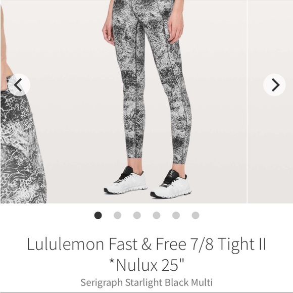 Lululemon fast and free 25” legging - Picture 7 of 7